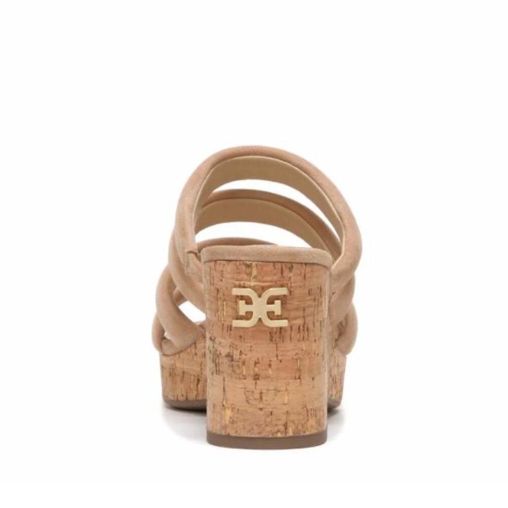 NWT Sam Edelman Women's Yuki Platform Wedge Sandal Golden Caramel - Picture 3 of 15